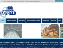 Tablet Screenshot of downtownmansfield.com